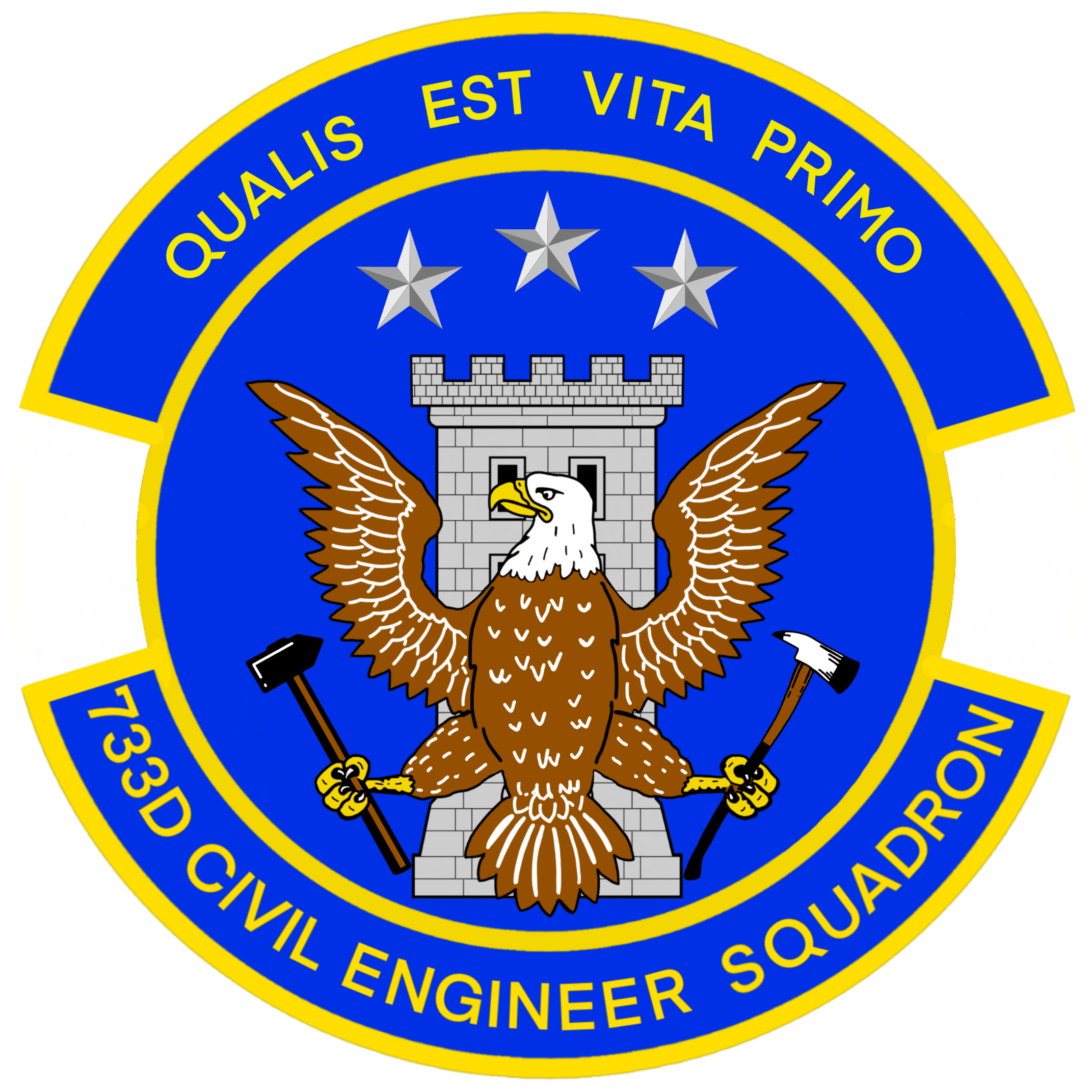 733d Civil Engineering Squadron Emblem